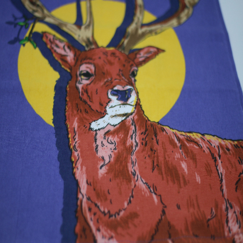 Set of 3 Beautiful Deer Design LARGE SIZE Highly Absorbent Multi Purpose Kitchen Towel Tea Towels 70cm by 45cm Hanging Loop
